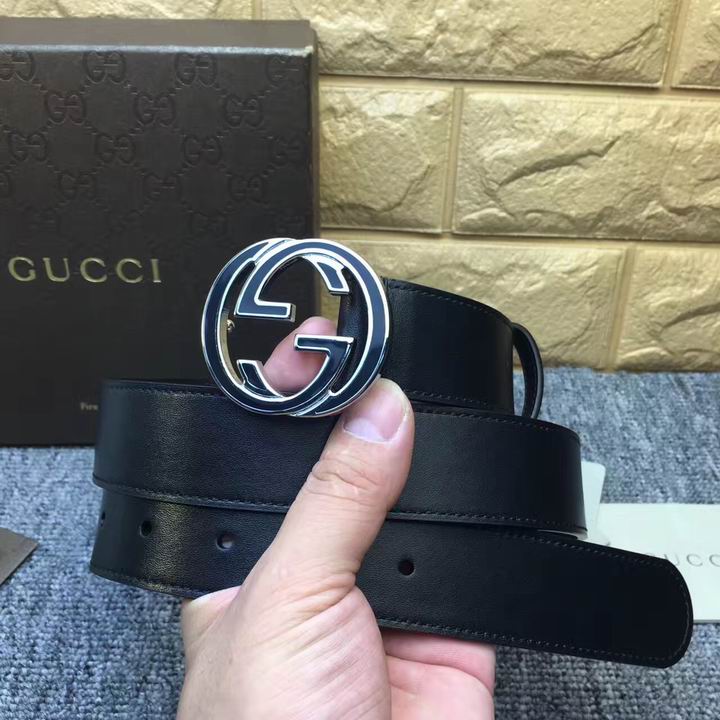 Super Perfect Quality G Belts(100% Genuine Leather,steel Buckle)-556