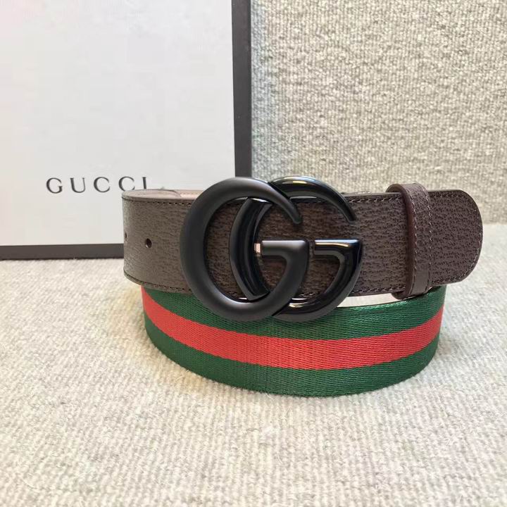 Super Perfect Quality G Belts(100% Genuine Leather,steel Buckle)-714