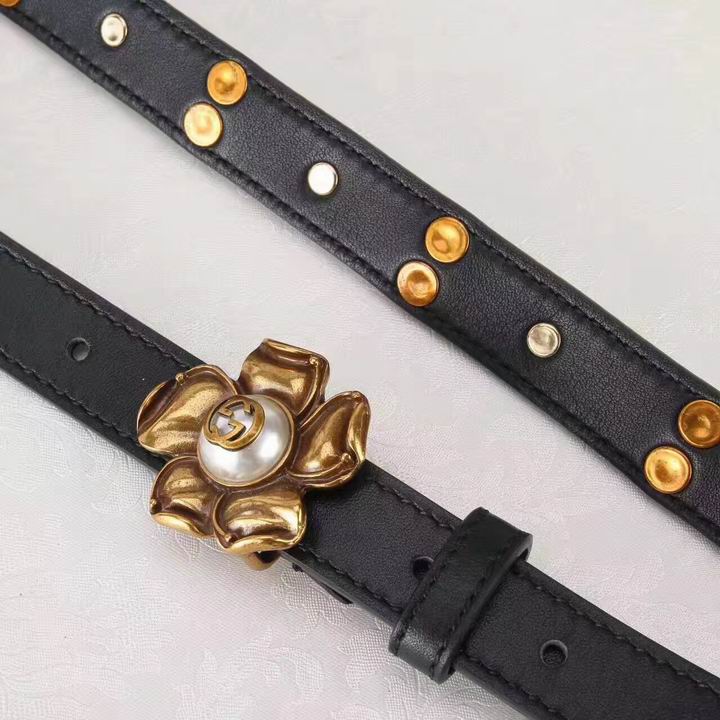 Super Perfect Quality G women Belts(100% Genuine Leather,steel Buckle)-044