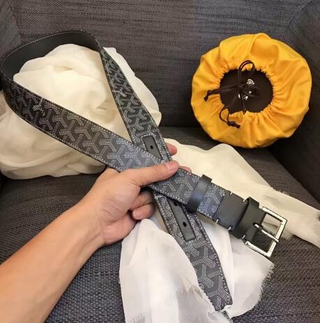 Super Perfect Quality Goyard  Belts(100% Genuine Leather,steel Buckle)-002