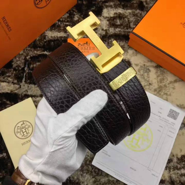 Super Perfect Quality Hermes Belts(100% Genuine Leather,Reversible Steel Buckle)-1012