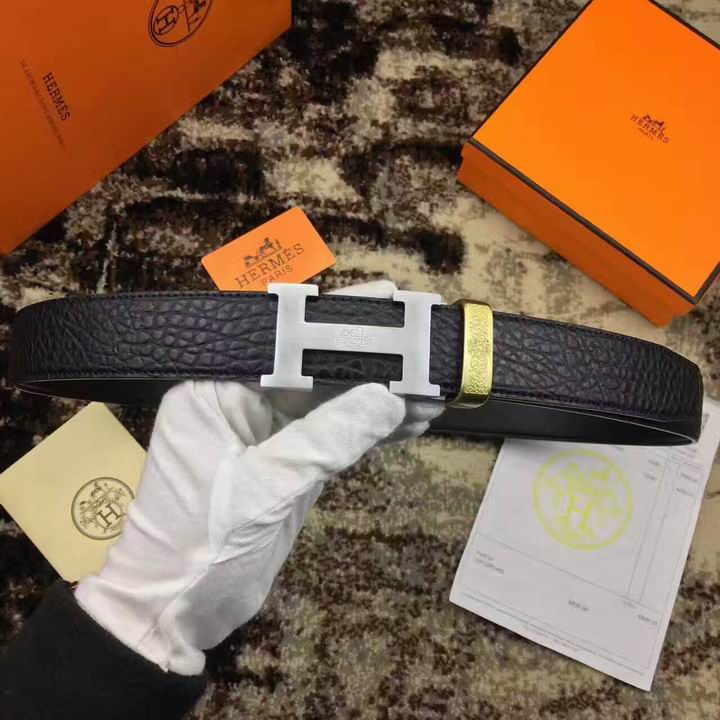 Super Perfect Quality Hermes Belts(100% Genuine Leather,Reversible Steel Buckle)-1014