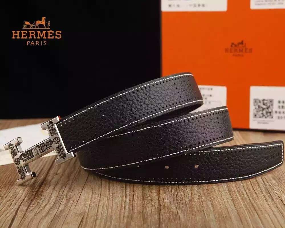 Super Perfect Quality Hermes Belts(100% Genuine Leather,Reversible Steel Buckle)-431