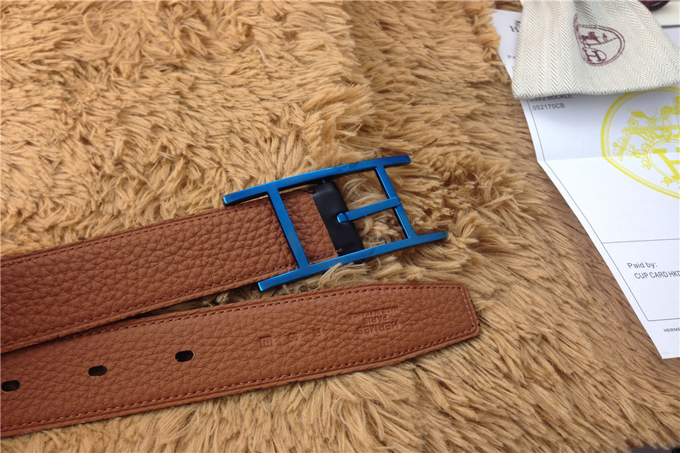 Super Perfect Quality Hermes Belts(100% Genuine Leather,Reversible Steel Buckle)-451