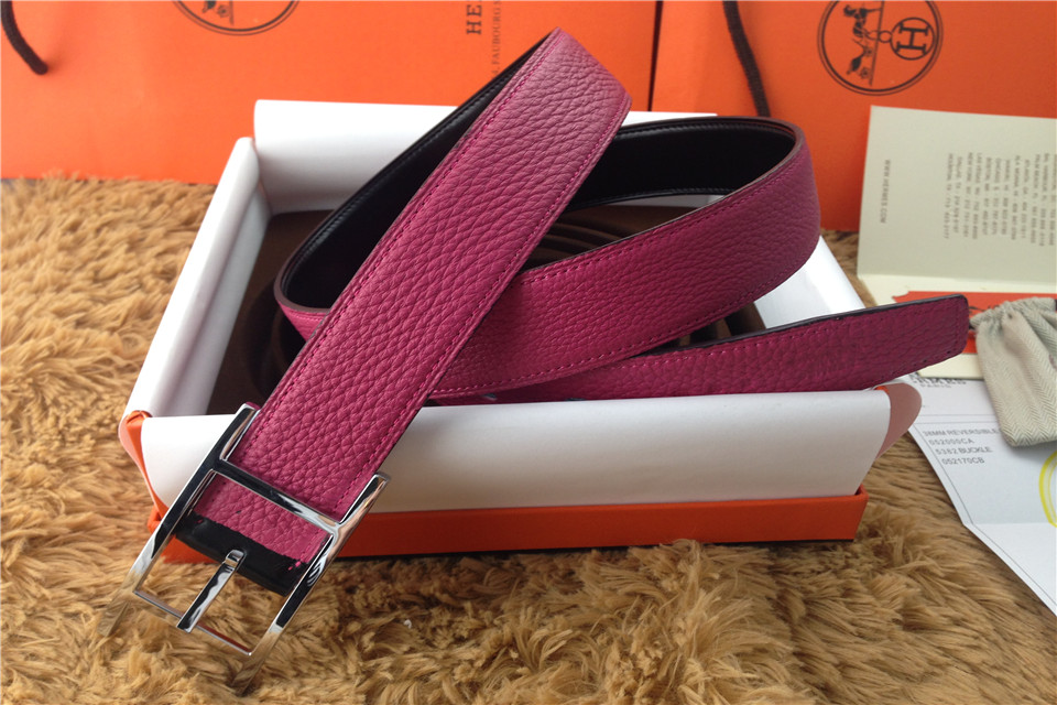 Super Perfect Quality Hermes Belts(100% Genuine Leather,Reversible Steel Buckle)-454