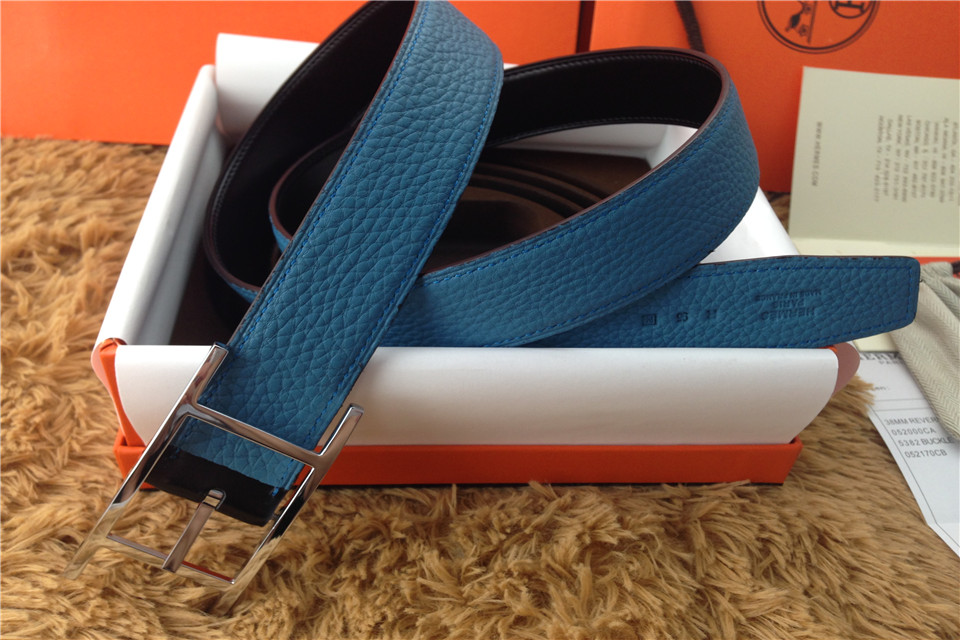 Super Perfect Quality Hermes Belts(100% Genuine Leather,Reversible Steel Buckle)-457