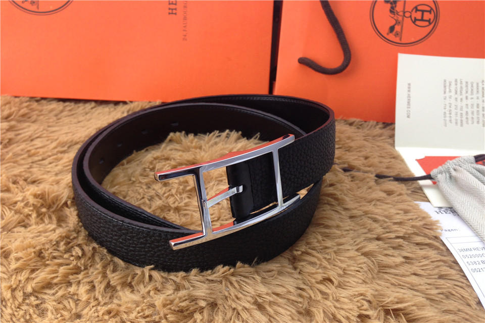 Super Perfect Quality Hermes Belts(100% Genuine Leather,Reversible Steel Buckle)-462