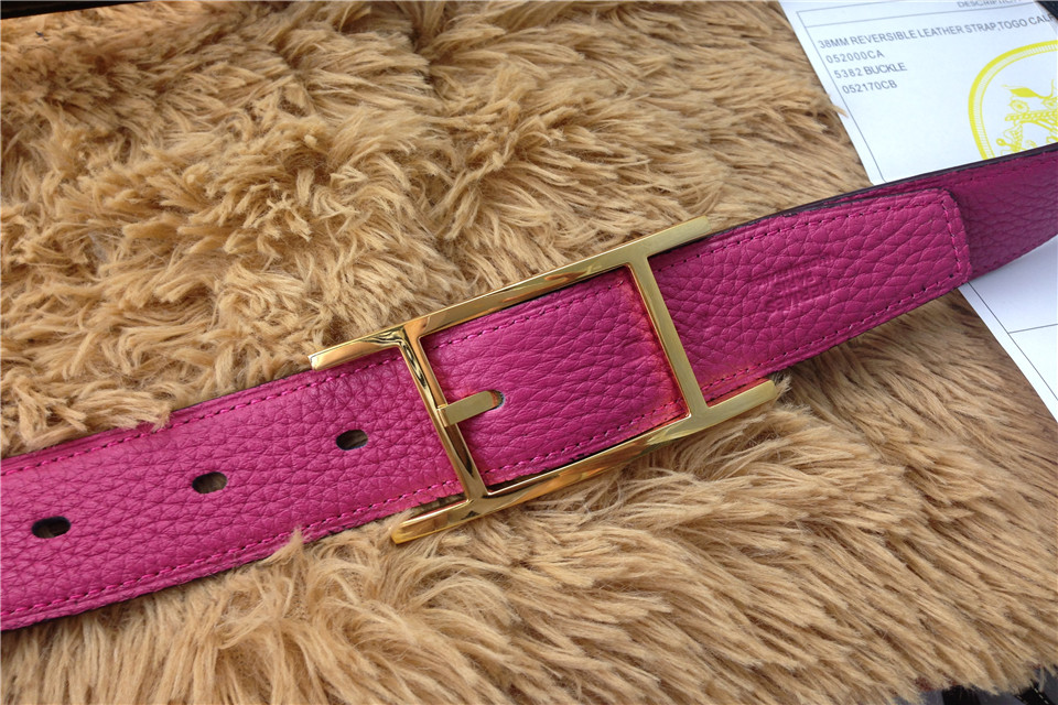 Super Perfect Quality Hermes Belts(100% Genuine Leather,Reversible Steel Buckle)-470