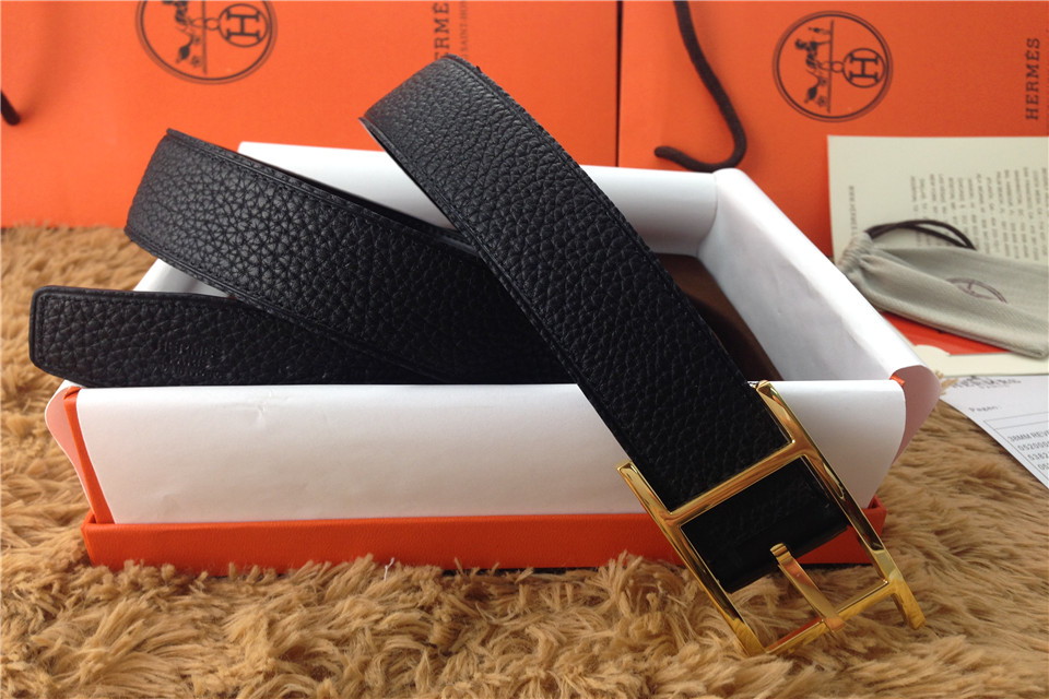 Super Perfect Quality Hermes Belts(100% Genuine Leather,Reversible Steel Buckle)-475