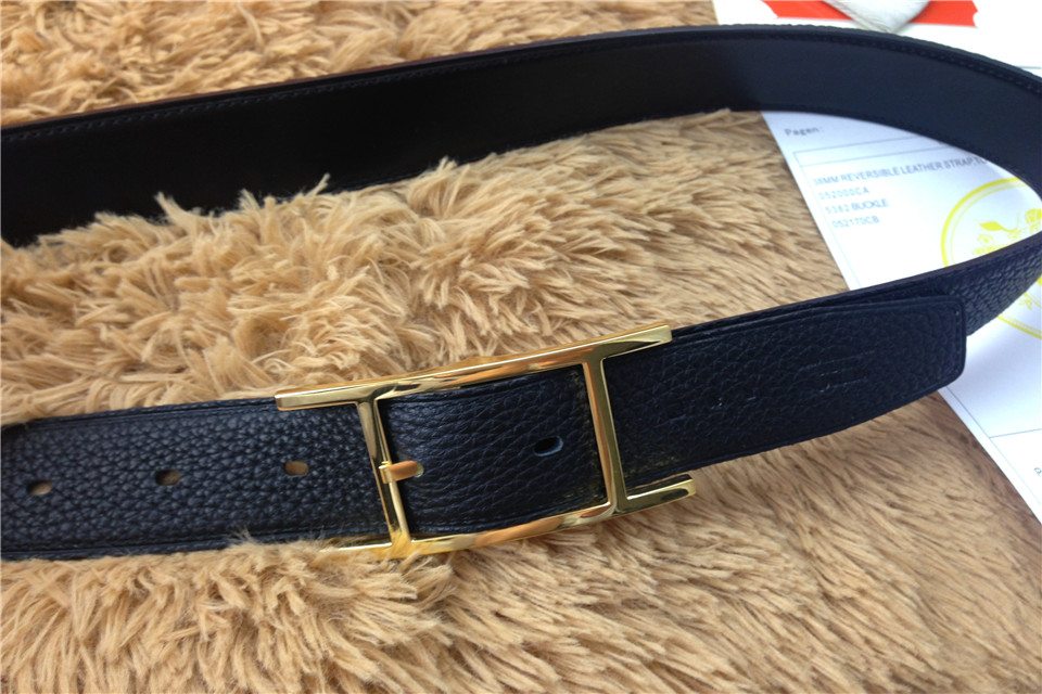 Super Perfect Quality Hermes Belts(100% Genuine Leather,Reversible Steel Buckle)-476