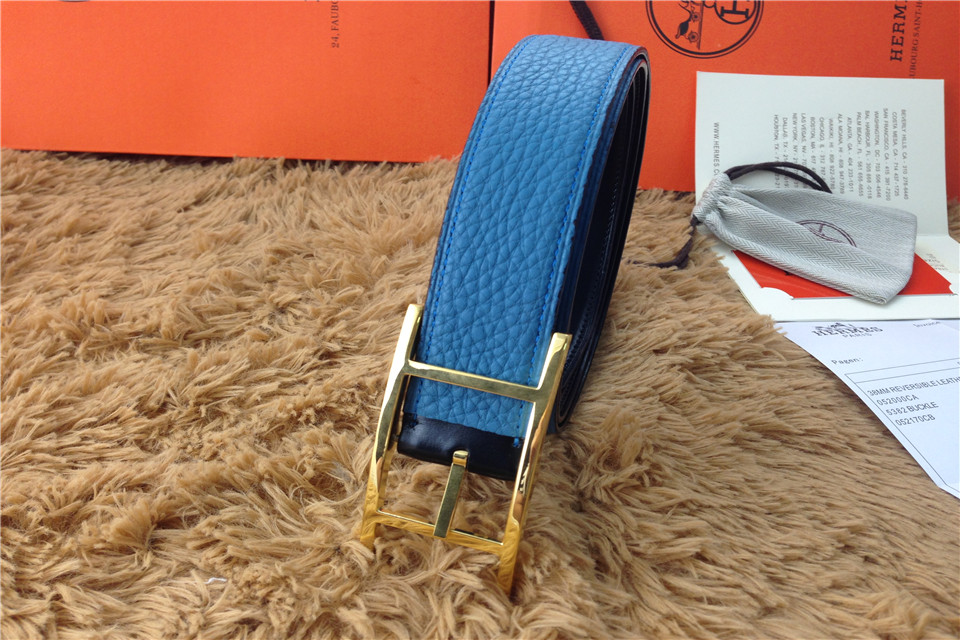 Super Perfect Quality Hermes Belts(100% Genuine Leather,Reversible Steel Buckle)-477