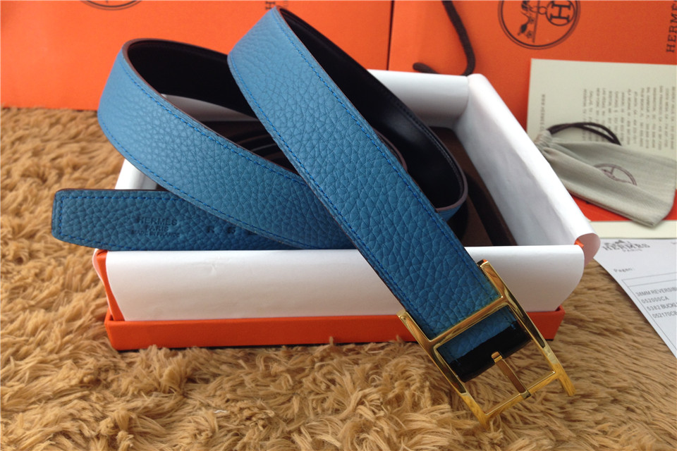 Super Perfect Quality Hermes Belts(100% Genuine Leather,Reversible Steel Buckle)-478