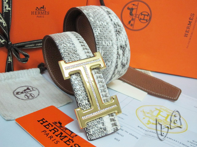 Super Perfect Quality Hermes Belts(100% Genuine Leather,Reversible Steel Buckle)-487