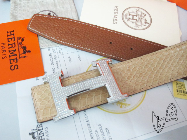 Super Perfect Quality Hermes Belts(100% Genuine Leather,Reversible Steel Buckle)-496