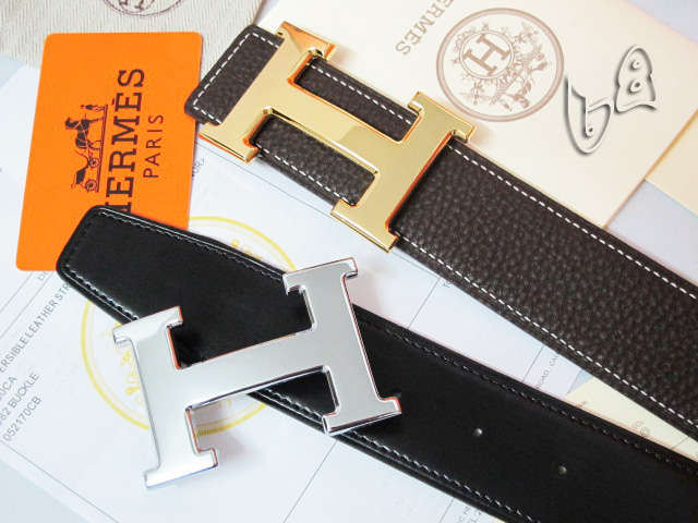 Super Perfect Quality Hermes Belts(100% Genuine Leather,Reversible Steel Buckle)-528