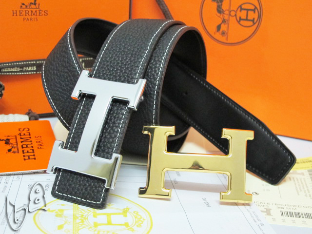 Super Perfect Quality Hermes Belts(100% Genuine Leather,Reversible Steel Buckle)-529