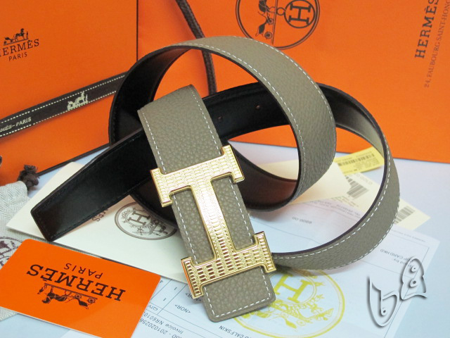 Super Perfect Quality Hermes Belts(100% Genuine Leather,Reversible Steel Buckle)-532