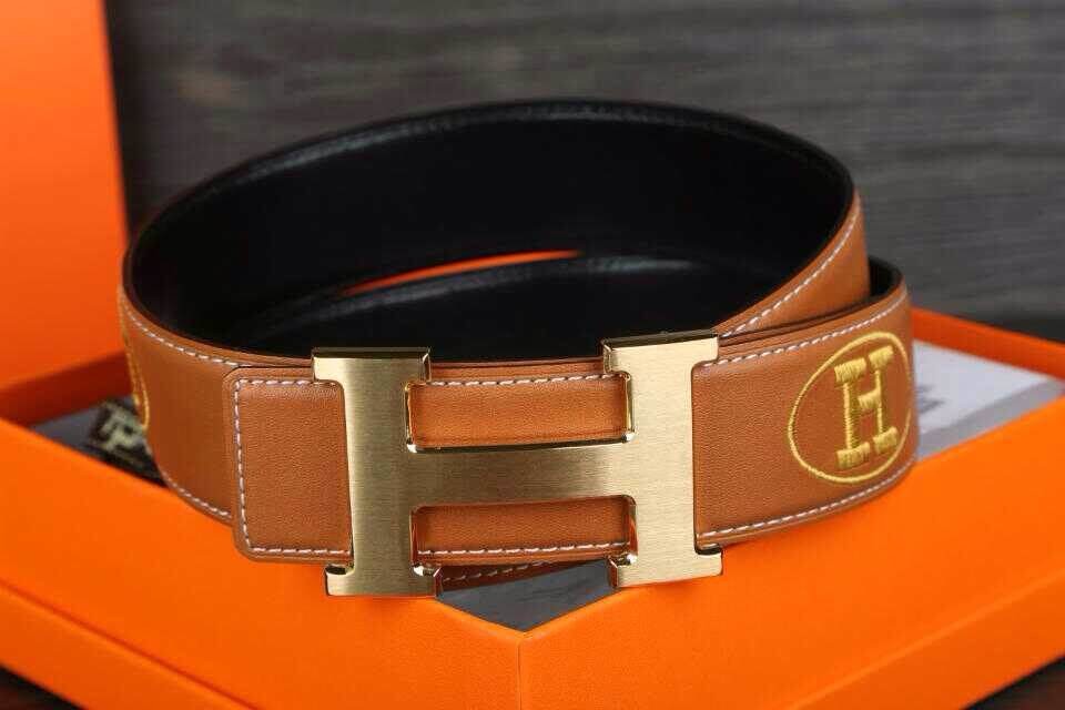 Super Perfect Quality Hermes Belts(100% Genuine Leather,Reversible Steel Buckle)-603