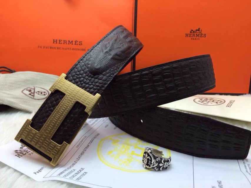 Super Perfect Quality Hermes Belts(100% Genuine Leather,Reversible Steel Buckle)-608