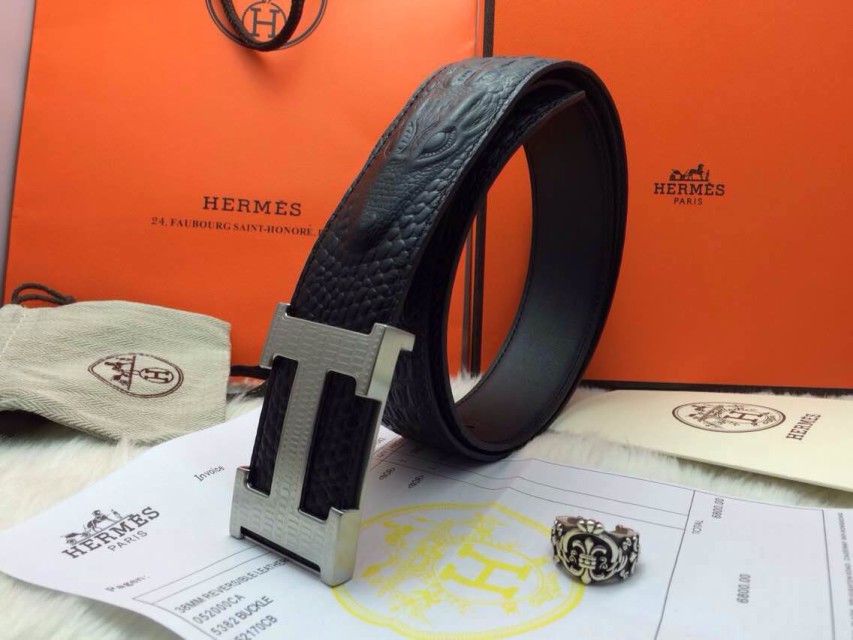 Super Perfect Quality Hermes Belts(100% Genuine Leather,Reversible Steel Buckle)-609