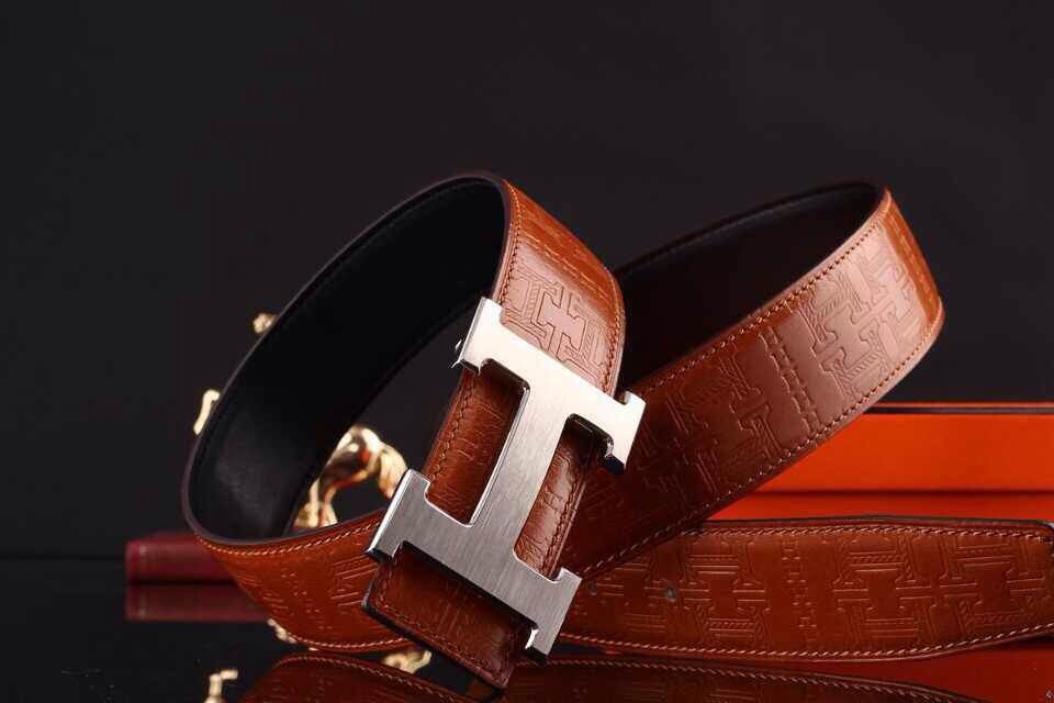 Super Perfect Quality Hermes Belts(100% Genuine Leather,Reversible Steel Buckle)-616