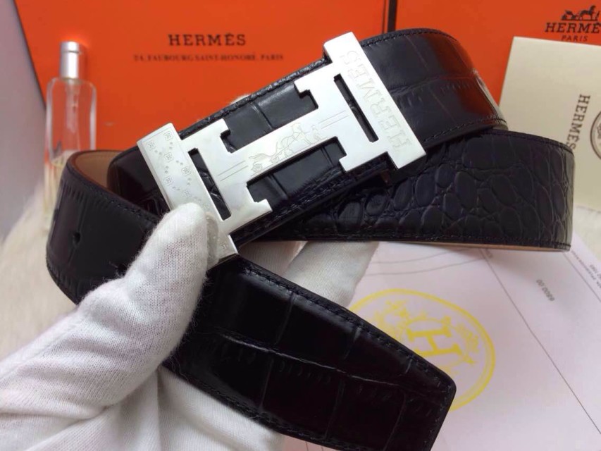 Super Perfect Quality Hermes Belts(100% Genuine Leather,Reversible Steel Buckle)-655