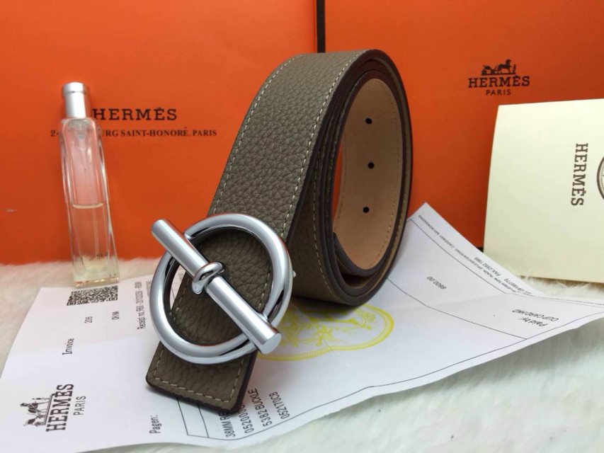 Super Perfect Quality Hermes Belts(100% Genuine Leather,Reversible Steel Buckle)-662