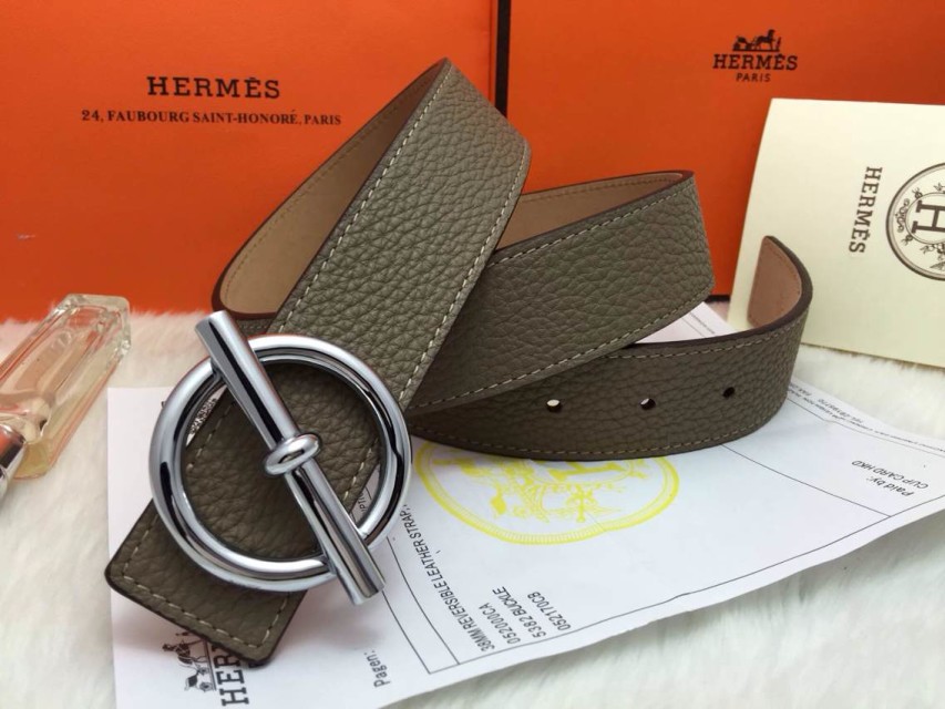 Super Perfect Quality Hermes Belts(100% Genuine Leather,Reversible Steel Buckle)-663