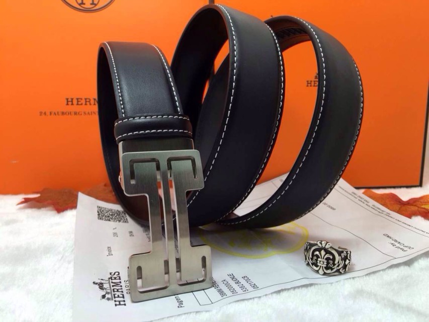 Super Perfect Quality Hermes Belts(100% Genuine Leather,Reversible Steel Buckle)-680