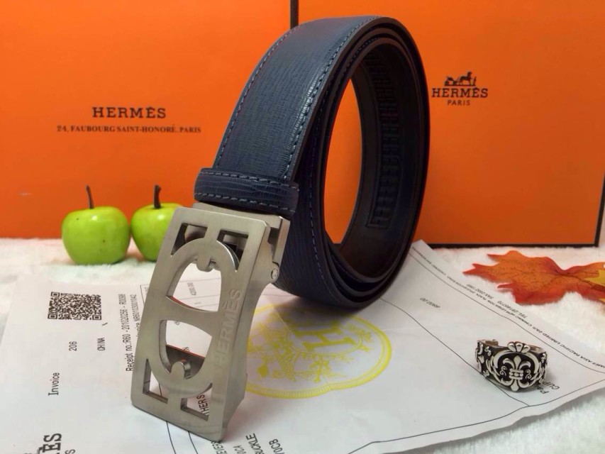 Super Perfect Quality Hermes Belts(100% Genuine Leather,Reversible Steel Buckle)-684