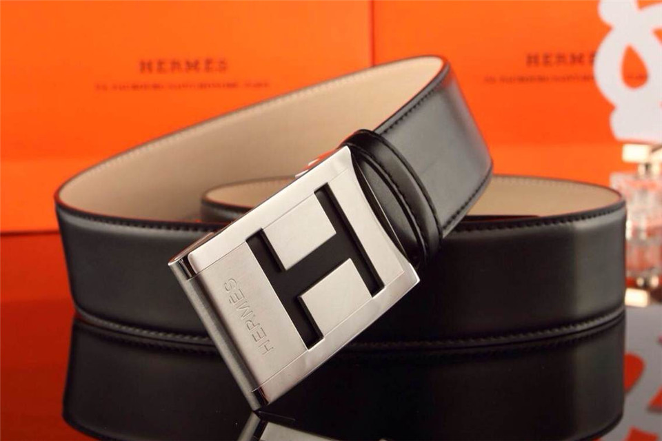 Super Perfect Quality Hermes Belts(100% Genuine Leather,Reversible Steel Buckle)-696