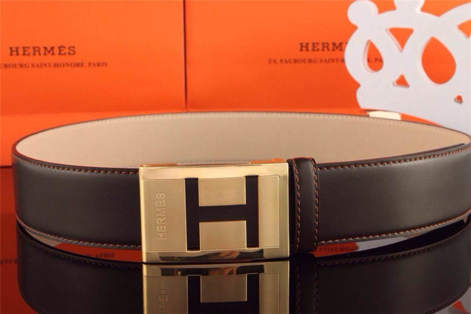 Super Perfect Quality Hermes Belts(100% Genuine Leather,Reversible Steel Buckle)-700