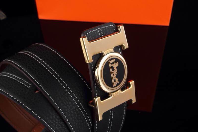 Super Perfect Quality Hermes Belts(100% Genuine Leather,Reversible Steel Buckle)-705