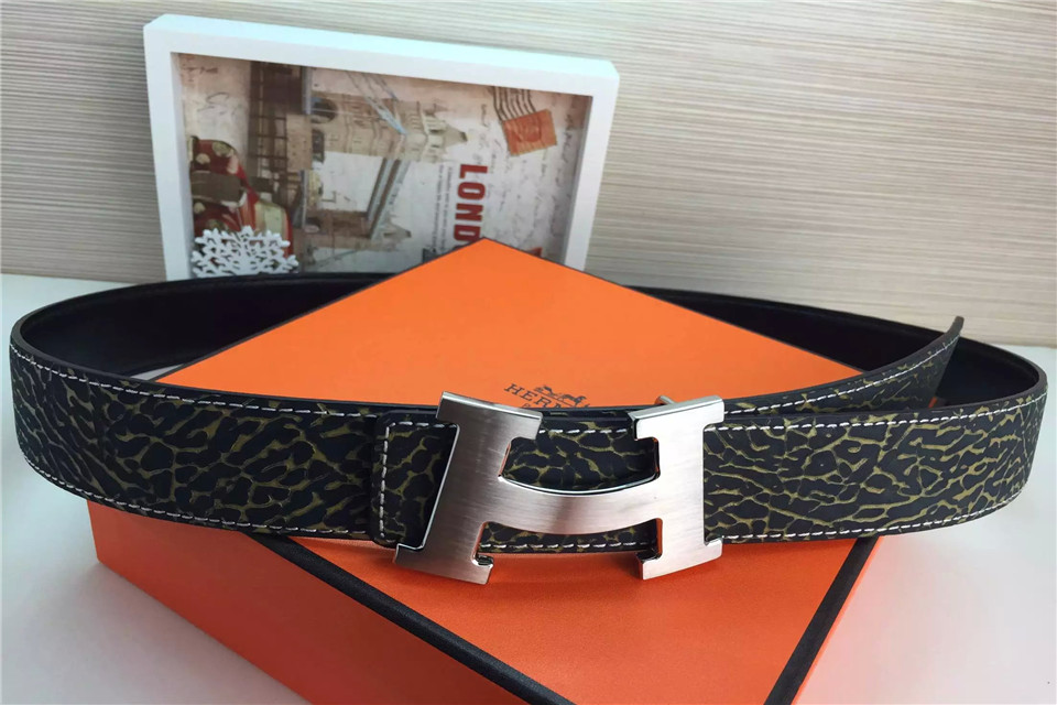 Super Perfect Quality Hermes Belts(100% Genuine Leather,Reversible Steel Buckle)-760