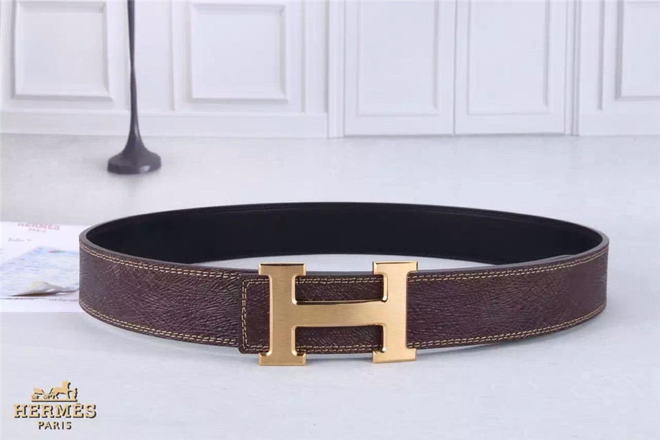 Super Perfect Quality Hermes Belts(100% Genuine Leather,Reversible Steel Buckle)-776