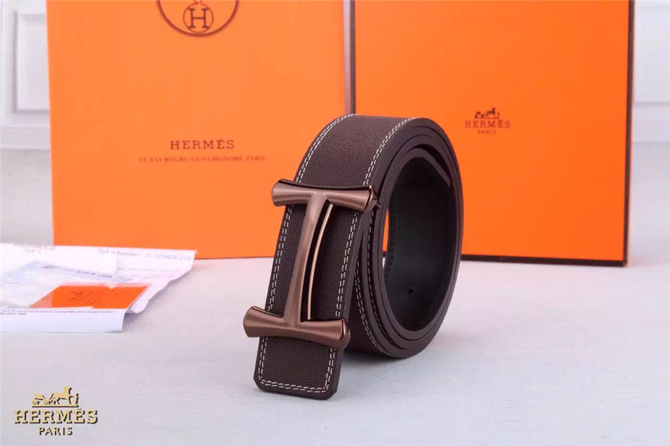 Super Perfect Quality Hermes Belts(100% Genuine Leather,Reversible Steel Buckle)-779