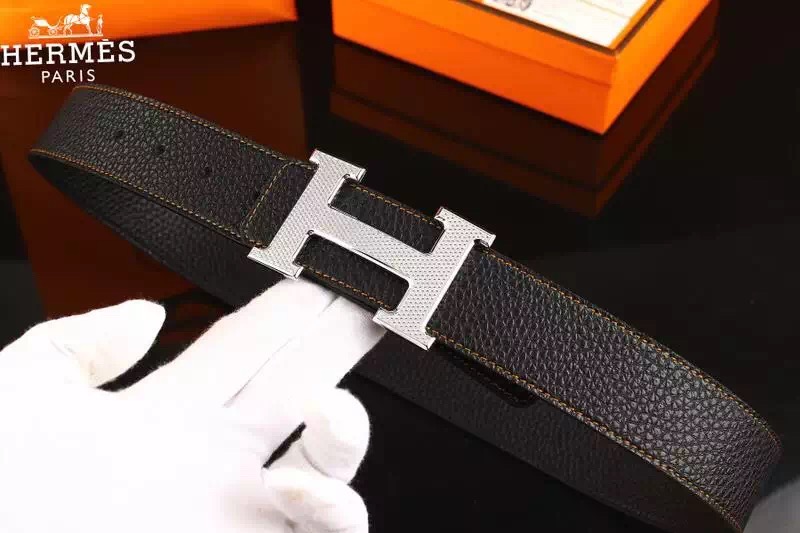 Super Perfect Quality Hermes Belts(100% Genuine Leather,Reversible Steel Buckle)-804