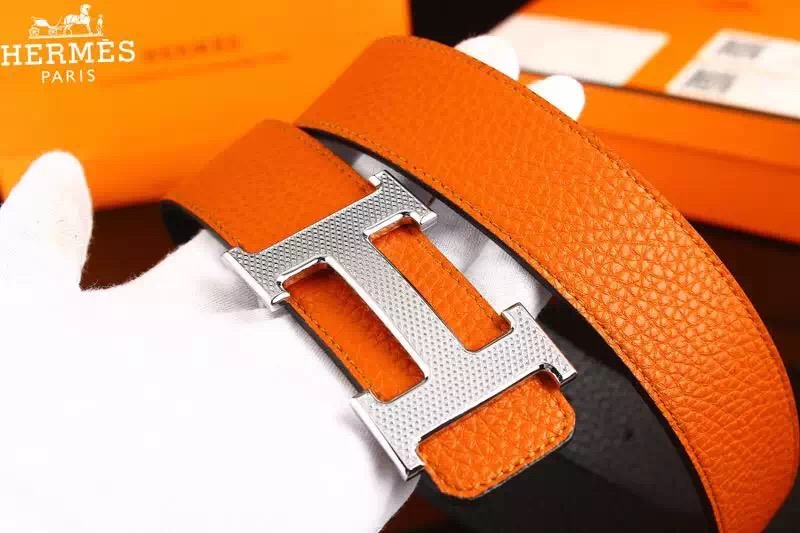 Super Perfect Quality Hermes Belts(100% Genuine Leather,Reversible Steel Buckle)-810