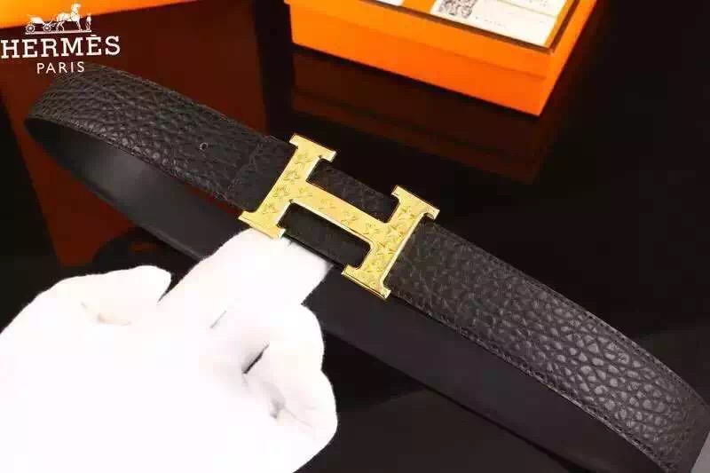 Super Perfect Quality Hermes Belts(100% Genuine Leather,Reversible Steel Buckle)-813