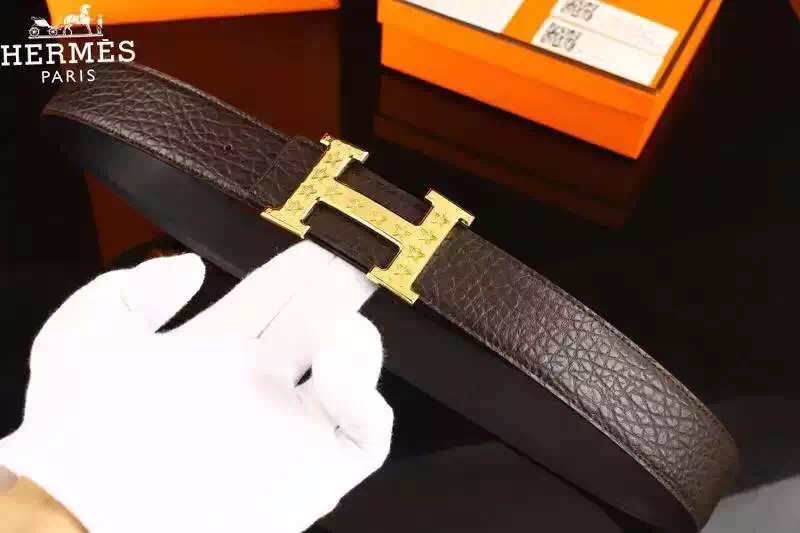 Super Perfect Quality Hermes Belts(100% Genuine Leather,Reversible Steel Buckle)-826