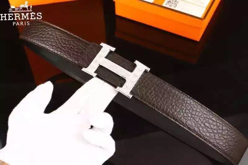 Super Perfect Quality Hermes Belts(100% Genuine Leather,Reversible Steel Buckle)-829