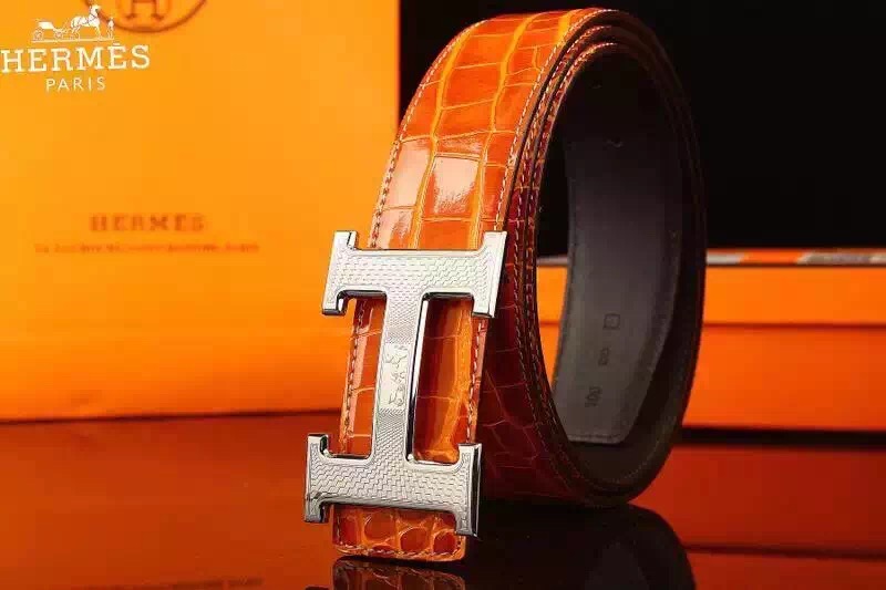 Super Perfect Quality Hermes Belts(100% Genuine Leather,Reversible Steel Buckle)-838