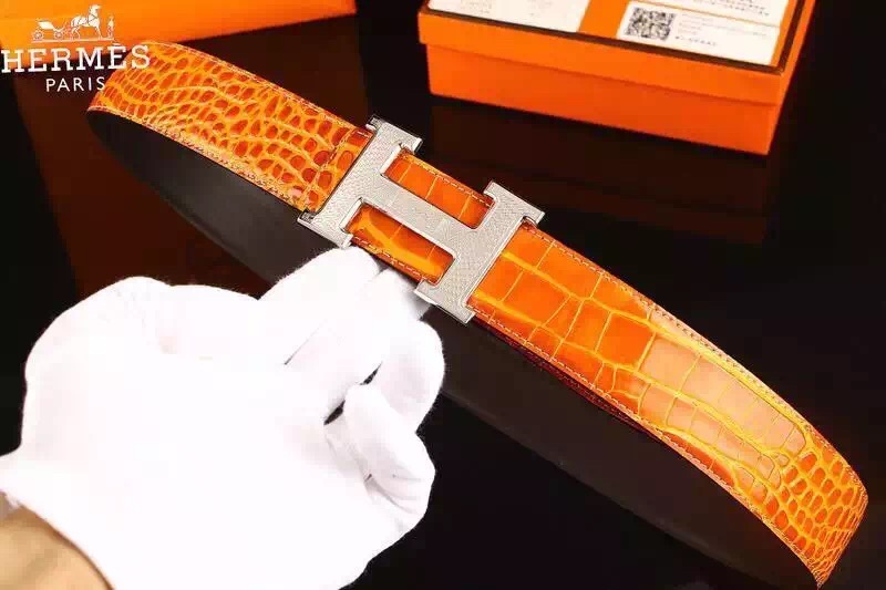 Super Perfect Quality Hermes Belts(100% Genuine Leather,Reversible Steel Buckle)-840