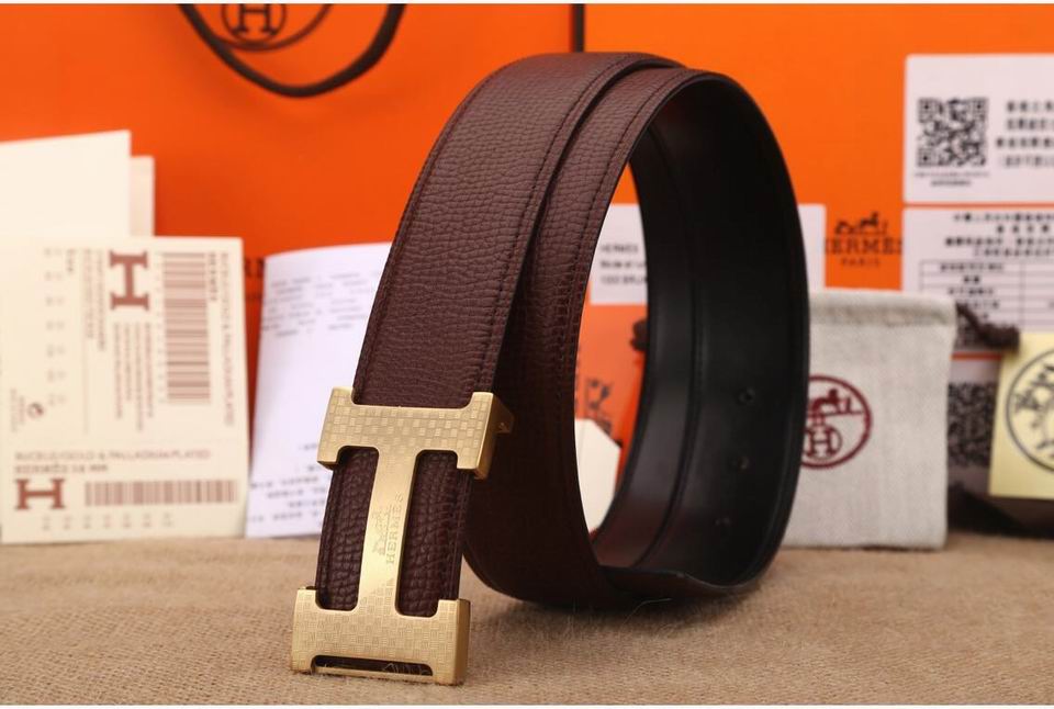 Super Perfect Quality Hermes Belts(100% Genuine Leather,Reversible Steel Buckle)-869