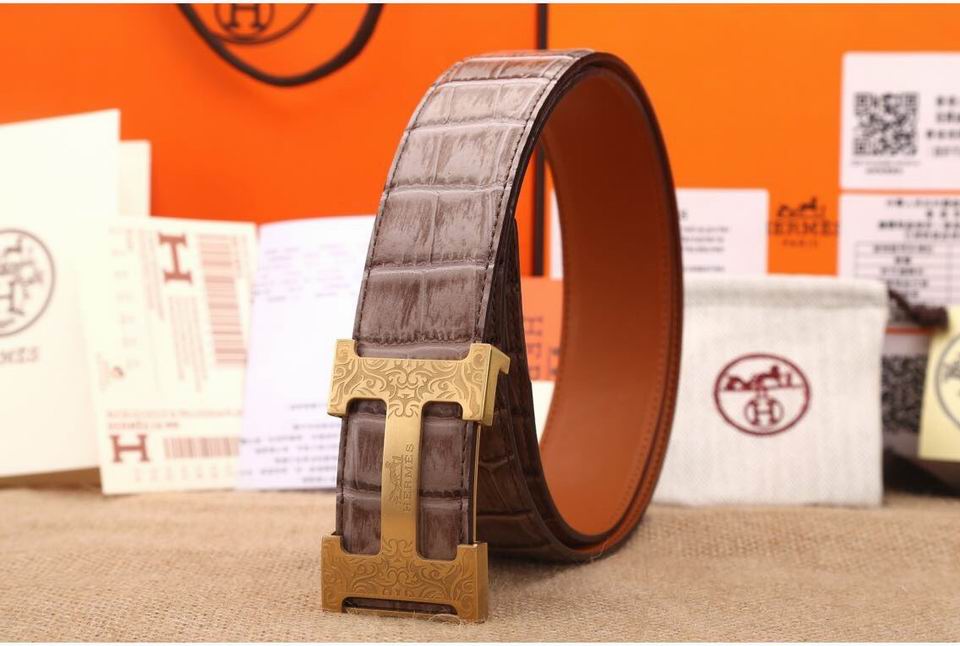 Super Perfect Quality Hermes Belts(100% Genuine Leather,Reversible Steel Buckle)-875