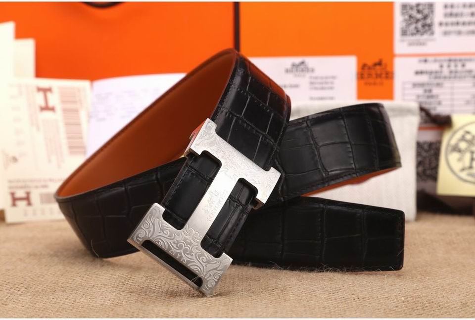 Super Perfect Quality Hermes Belts(100% Genuine Leather,Reversible Steel Buckle)-885