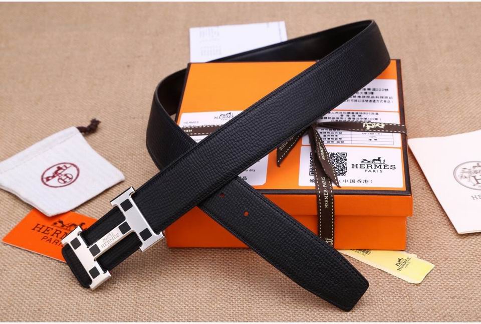 Super Perfect Quality Hermes Belts(100% Genuine Leather,Reversible Steel Buckle)-887