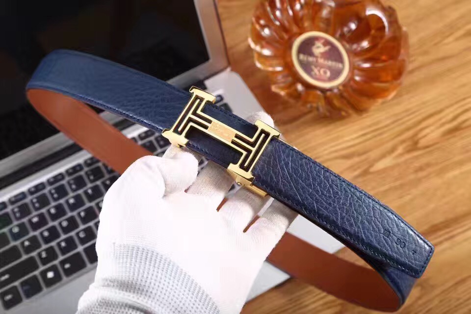 Super Perfect Quality Hermes Belts(100% Genuine Leather,Reversible Steel Buckle)-972