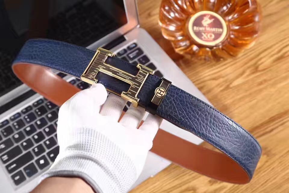 Super Perfect Quality Hermes Belts(100% Genuine Leather,Reversible Steel Buckle)-975