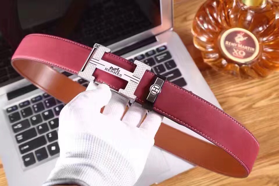 Super Perfect Quality Hermes Belts(100% Genuine Leather,Reversible Steel Buckle)-986